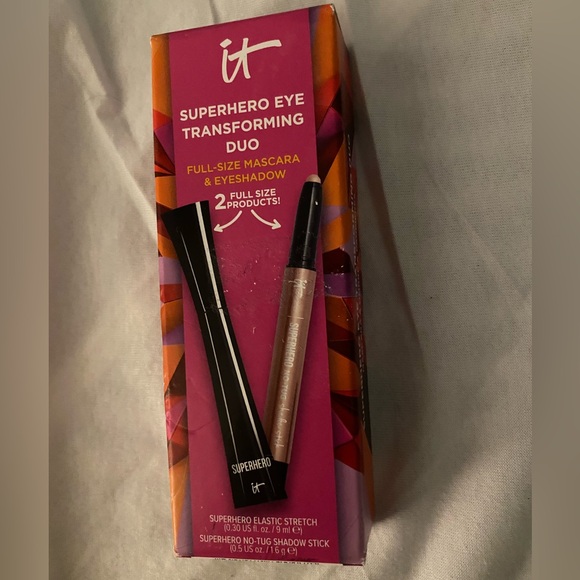 it cosmetics Other - IT Cosmetics Superhero Eye Transforming Duo FULL SIZE Mascara & Eyeshadow Set!